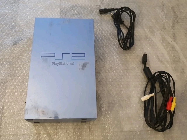 Console Sony PS2 Fat Bleu Aqua - Fonctionnelle - Cables + Manette Non Officielle