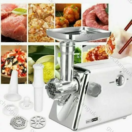NEW 2800W Electric Meat Grinder Home Mincing Machine Sausage Stuffer Stainless S