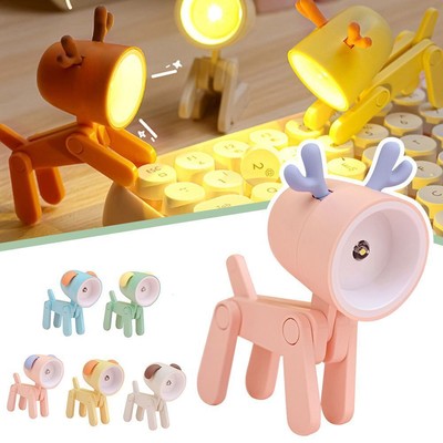 FOLDING LED NIGHT Lights Folding Table Lamp Cartoon Desk Lamp Mini Cute