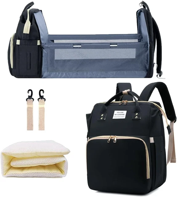 SALIFA Diaper Bag Backpack with Changing Station, Foldable Baby Diaper Bags
