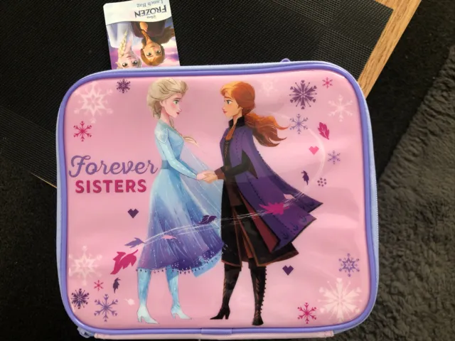 Disney Frozen II Borsa pranzo Scatola Forever Sisters - Nuova con Etichetta
