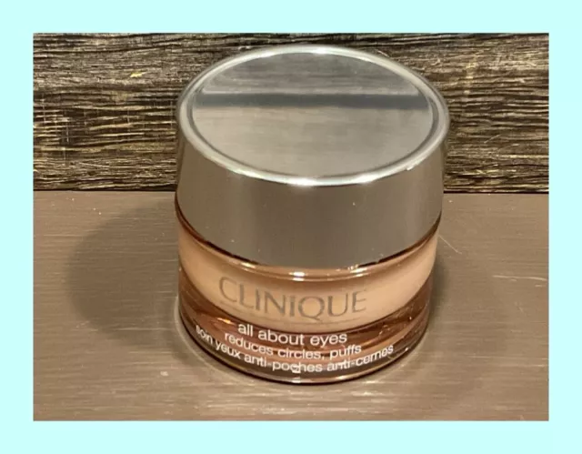 Clinique All About Eyes .5 oz/15 ml - Reduces Circles, Puffs- Full Size - No Box