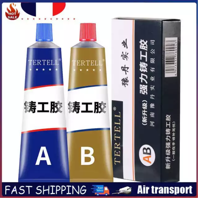 2pcs AB Glue Metal Glue Casting Metal Repair Defect Welding Cast Agent (70g)