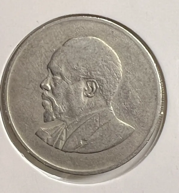 1966 Kenya 1 Shilling 7.9g 27.8mm KM# 5 Circulated Coin Jomo Kenyatta