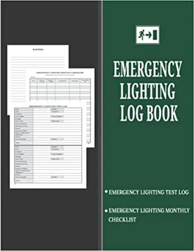 Emergency Lighting Log Book Emergency Lighting Test Log Book With Monthly Emerg