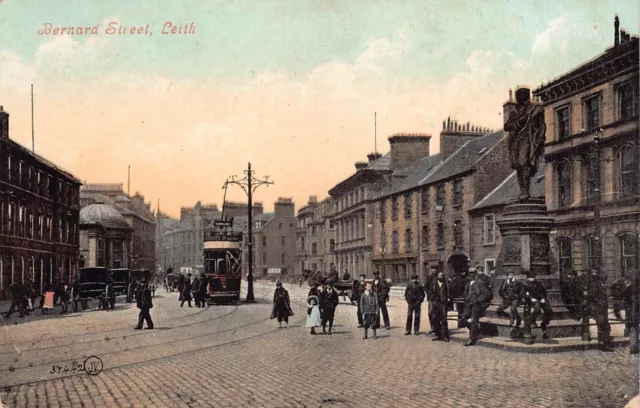 Postcard - Bernard Street - Leith - Edinburgh - Scotland - Valentines - Burns