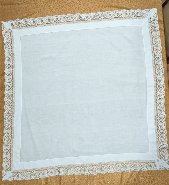 https://www.picclickimg.com/ttgAAOSwT5FllLyw/Antique-Handmade-Large-White-Linen-Supper-Tablecloth-With.webp