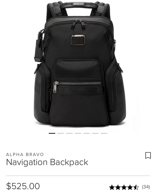 Tumi Alpha Bravo Navigation Backpack  Expandable.
