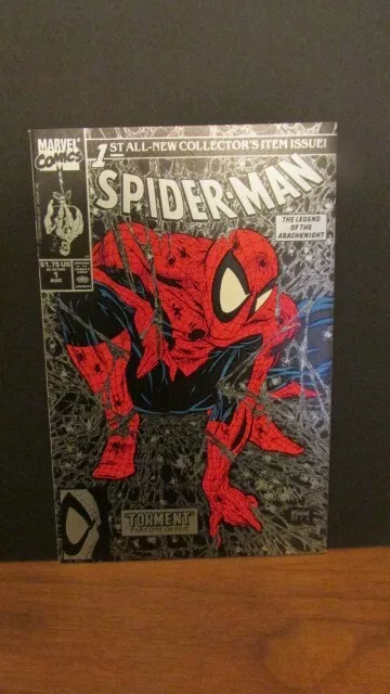 Spider-Man 1990 #1 Black-Silver Web Edition 1St Print Direct Mcfarlane
