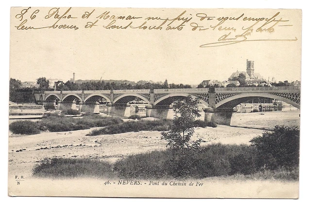 nevers   pont du chemin  de fer