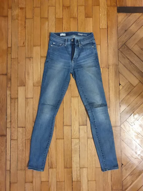 GAP jeans donna true skinny blu chiaro tg 25r