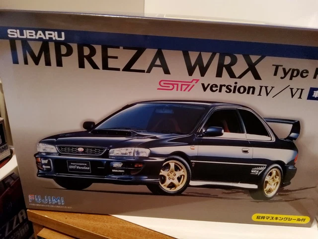 SUBARU IMPREZA WRX Sti Type R Classic 2 Door ,1/24 Plastic Kit Fujimi £ ...
