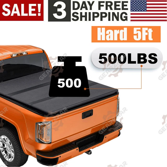 5FT FRP HARD TriFold for 20172023 2024 Honda Ridgeline Tonneau Cover