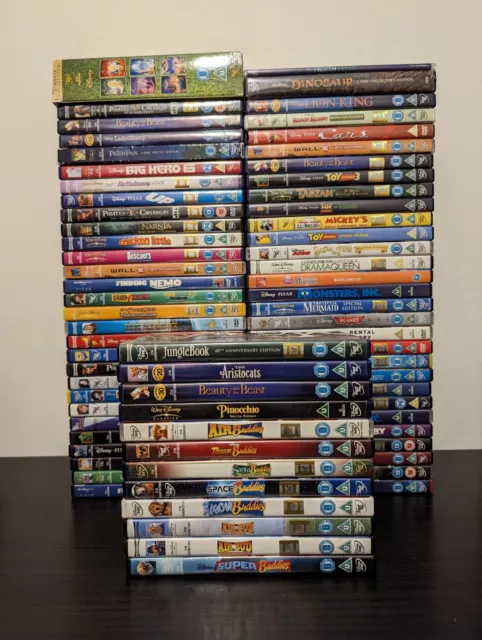 Large Disney DVD Bundle. Children's Family, Kids, Job Lot Disney. 70+  Titles