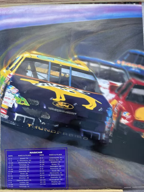 Vintage Smokin’ Joe’s Racing Camel Nascar And Drag Racing Poster 24” X 18”