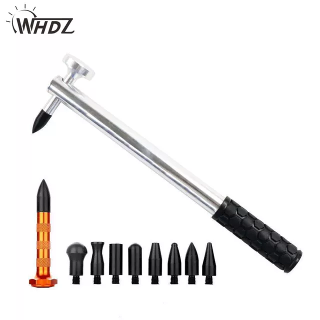 WHDZ Car Dent Repair Hammer Kits Paintless Tools 9Pcs Heads Auto Body Removal