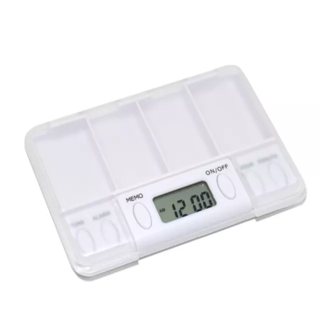 Box Alarm Timer Pill Box Medicine Boxes 4 Grid Electronic Timing Reminder