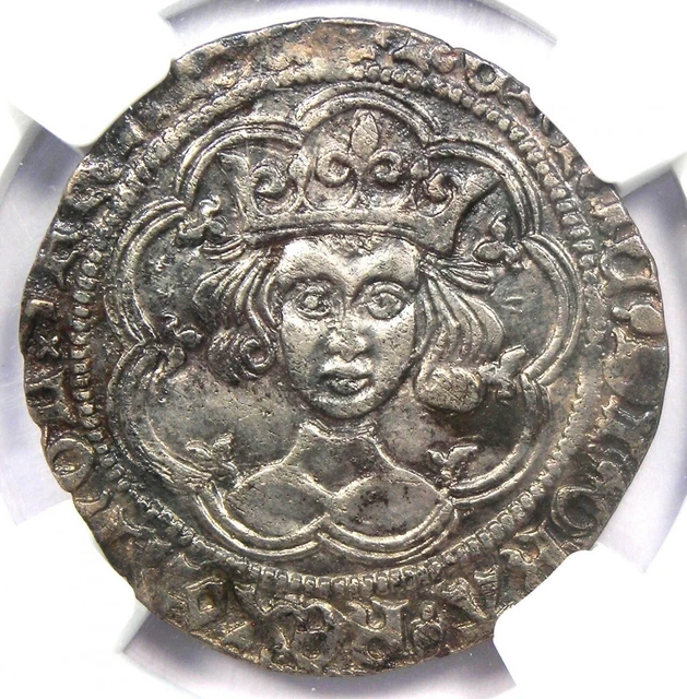 1431-33 Britain England Henry VI Groat Fourpence 4P Coin - NGC AU Details