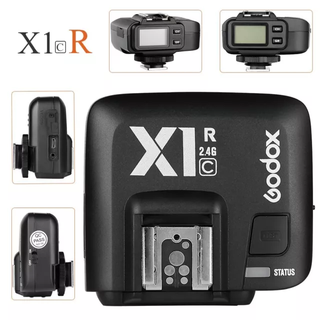 AU Godox X1R-C TTL 2.4G Wireless Single Flash Receiver For Canon Camera