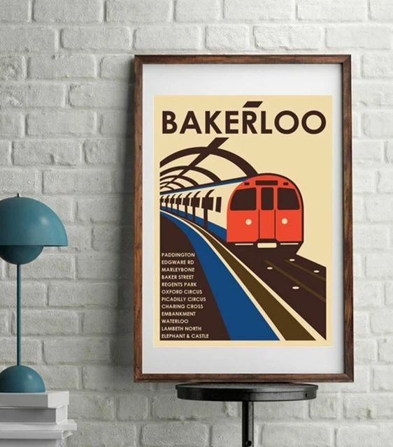 LONDON UNDERGROUND TUBE Map Bakerloo Line 1982 44 00 PicClick UK LONDON UNDERGROUND TUBE Map Bakerloo Line 1982 44 00 PicClick UK