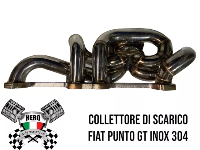 FIAT PUNTO GT TURBO 1,4 UNO TURBO I.E 1372cc COLLETTORE SCARICO ACCIAIO INOX