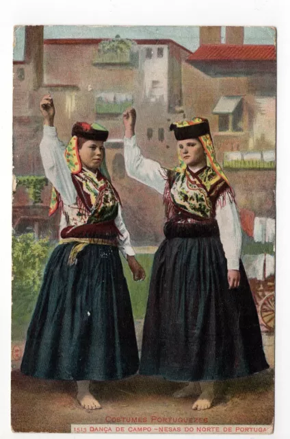 PORTUGAL Costumes coutumes DANCA DE CAMPO nesas do norte de portugal