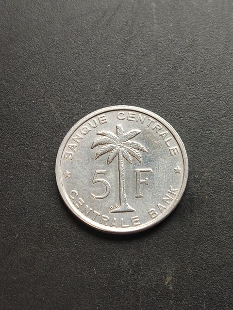 Monnaie CONGO-BELGE RUANDA-URUNDI 5 Francs 1956