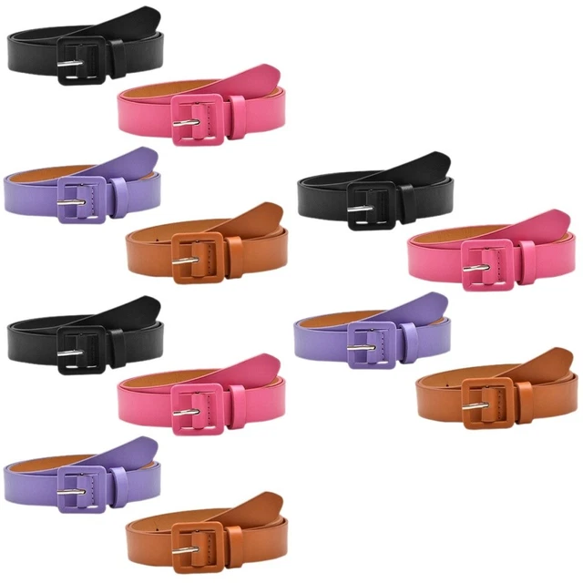 12 pcs Belts Girls Belt All Match Kids Belts Waist Belts