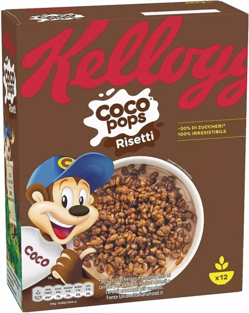 Kellogg's Coco Pops Risetti Cereali Kellogg's Riso Ciok Riso Soffiato Cioccolato