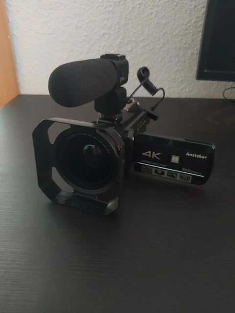 Anstaker Camera VIDEOCÁMARA 4K WIFI Ansteker Ultra-HD Cámara Digital Vídeo 1080P 13MP ...