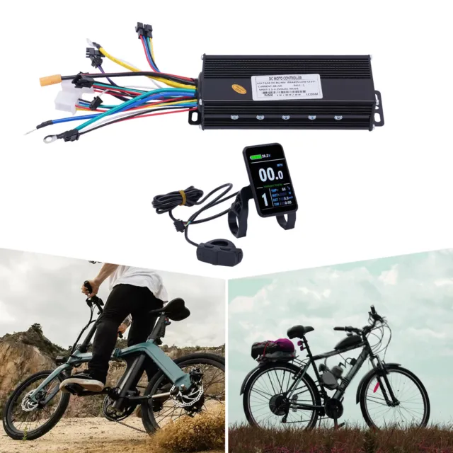 48V 1200W Motor Bicicleta Eléctrica Sin Cepillos Controlador Unidad de Control Kit con Pantalla LCD DHL