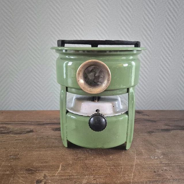 Vtg Émailware Poêle Kérosène 1 mèche Campstove cuisinière de camping