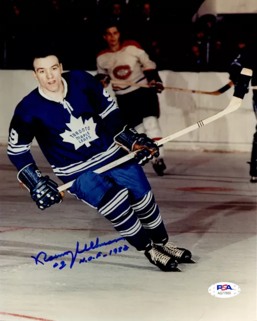 Norm Ullman autographed signed inscribed 8x10 photo NHL Toronto Maple Leaf PSA