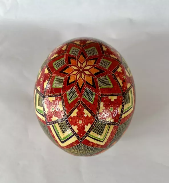 Ostrich Easter Pysanka,Easter Pysanky  Easter egg  Hand painted