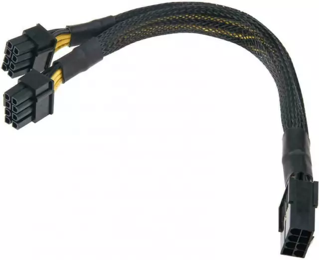 PCI Express GPU 8pin to Dual 8(6+2)Pin Power Cable for Latest Graphics Cards