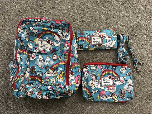 JuJuBe TokiDoki Hello Sanrio MiniBe Large Set Wallet Lot Bag Diaper Baby