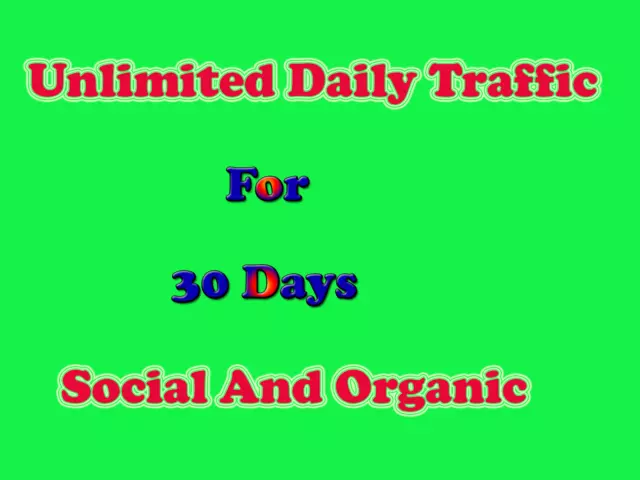 Targeted website traffic for 30 days - Drive Interested Buyers to your websites