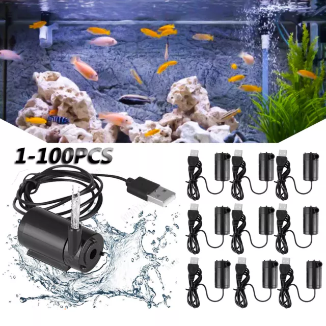 Mini Water Pump Small Mute Submersible USB 5V 1M Cable Garden Home Fountain Tool