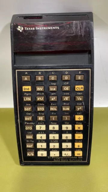 Calculatrice programmable vintage Texas Instruments TI-59 avec module de...