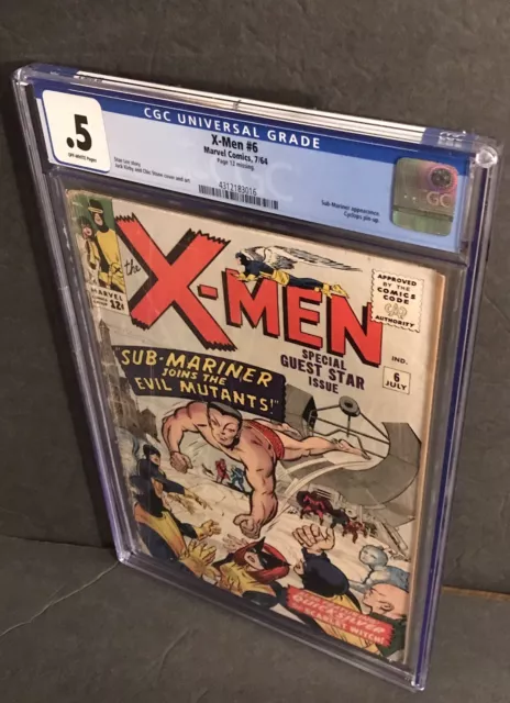 X-Men #6 CGC .5 1964 MARVEL COMICS Sub-Mariner appearance  Stan Lee Jack Kirby