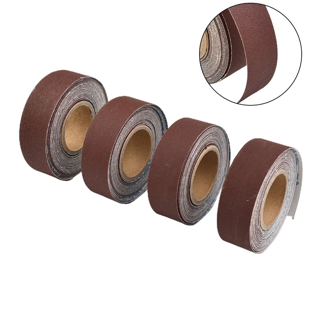 Piezas de papel de lija duraderas 25 mm * 6M accesorios equipo repuesto cinta adhesiva