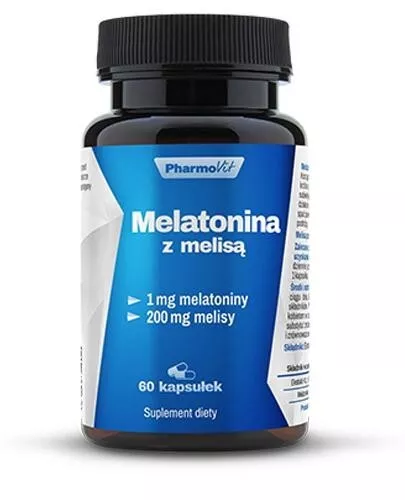 Melatoni mit Zitronenmelisse 1 mg + 200 mg Pharmovit 3x 60 Kapseln