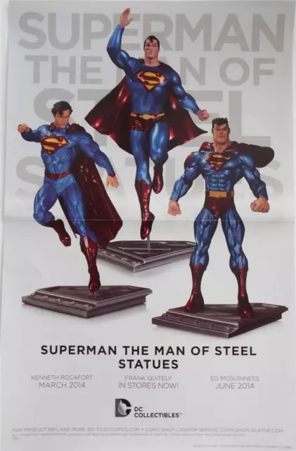 Superman The el Hombre de Acero Estatuas Dc Collectibles Cartel Promocional