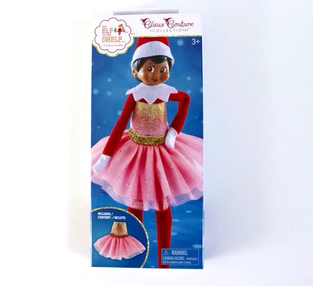 ELF ON THE Shelf Claus Couture Collection Pink Sparkle Party Dress 31.