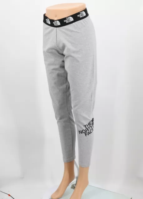 The North Face Logo Women Leggings Uk L Grey £50 Vi