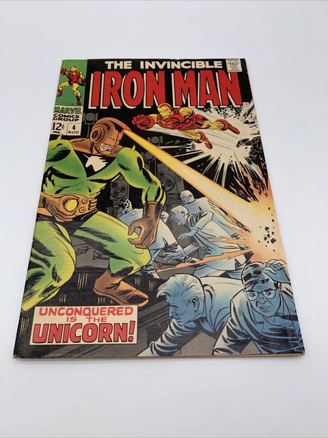 Invincible Iron Man #4 (1968 - Marvel) Unicorn Appearance - Silver Age! 