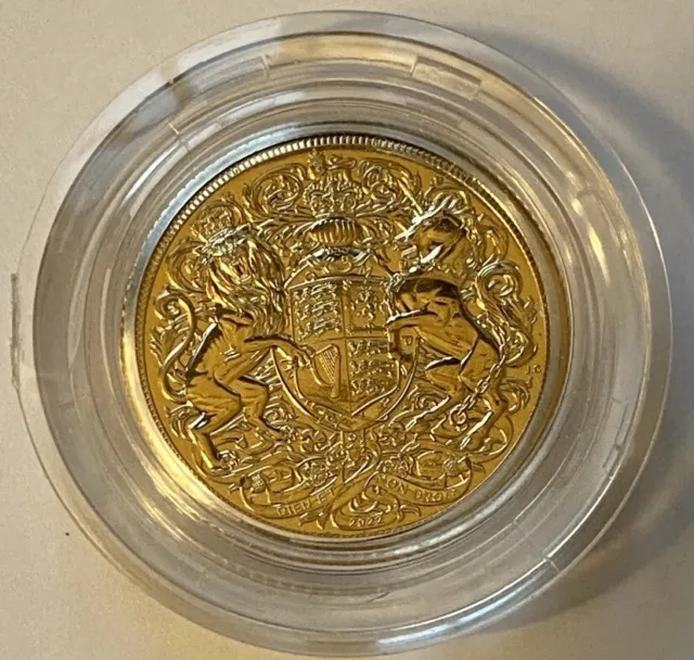 2022 Great Britain Gold Memorial Sovereign BU (King Charles III) UNC