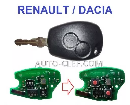 Service de réparation télécommande de voiture RENAULT / DACIA