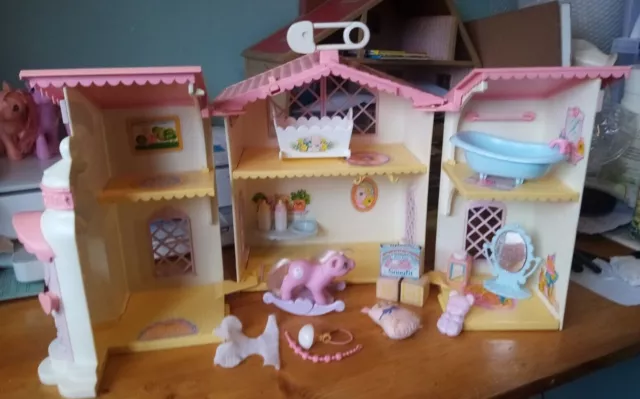 Vintage 80s G1 My little Pony Lullabye Nursery With Accessories Read Description