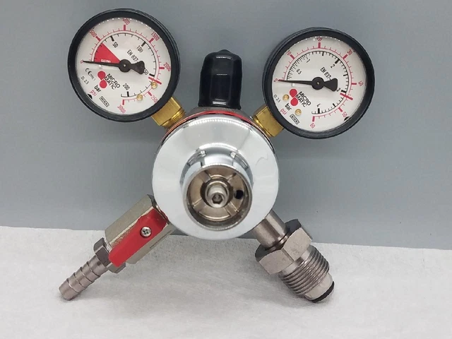 Micro Matic Premium Nitrogen Regulator Primary Low Pressure 0-60 PSI, 2 Gauge